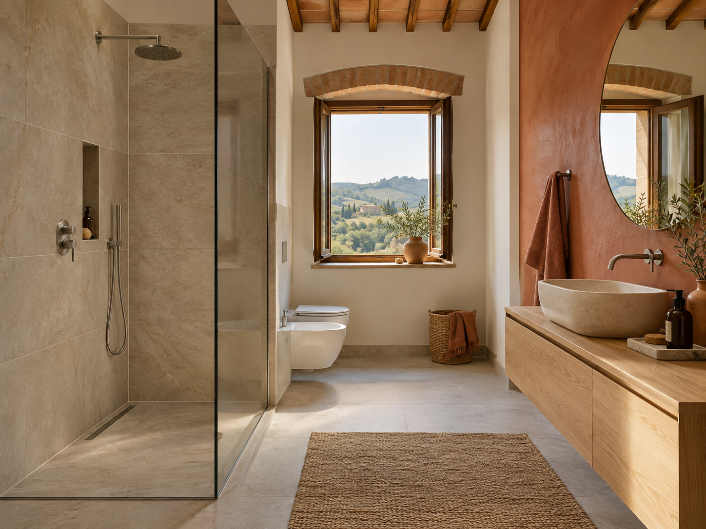 Ristrutturazione Bagno: esempio visivo di ristrutturazione e finiture in Toscana