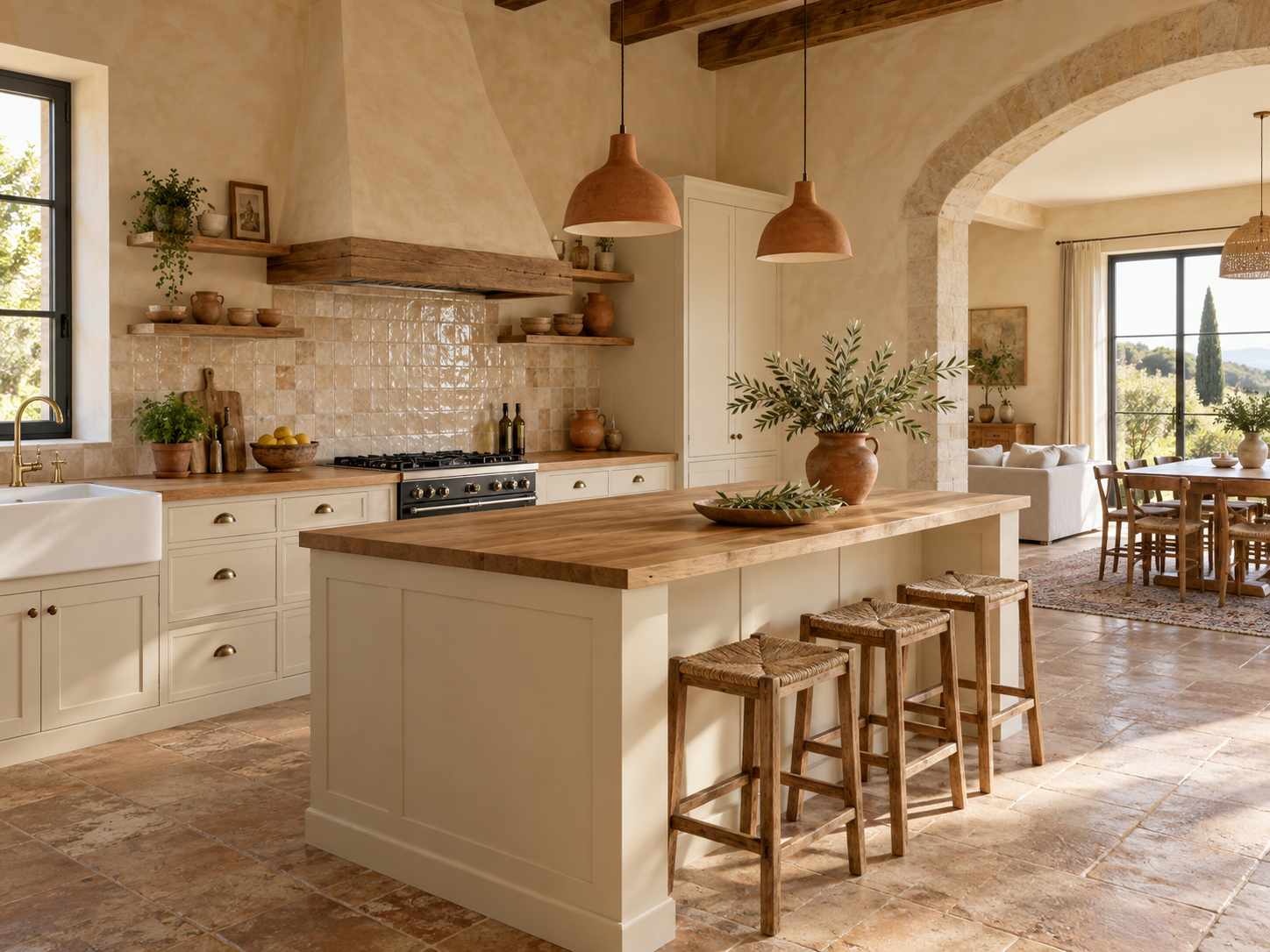Ristrutturazione Cucina: esempio visivo di ristrutturazione e finiture in Toscana